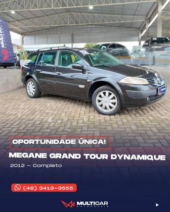 RENAULT MEGANE 1.6 DYNAMIQUE GRAND TOUR 16V FLEX 4P MANUAL RENAULT MEGANE 1.6 DYNAMIQUE GRAND TOUR 16V FLEX 4P MANUAL